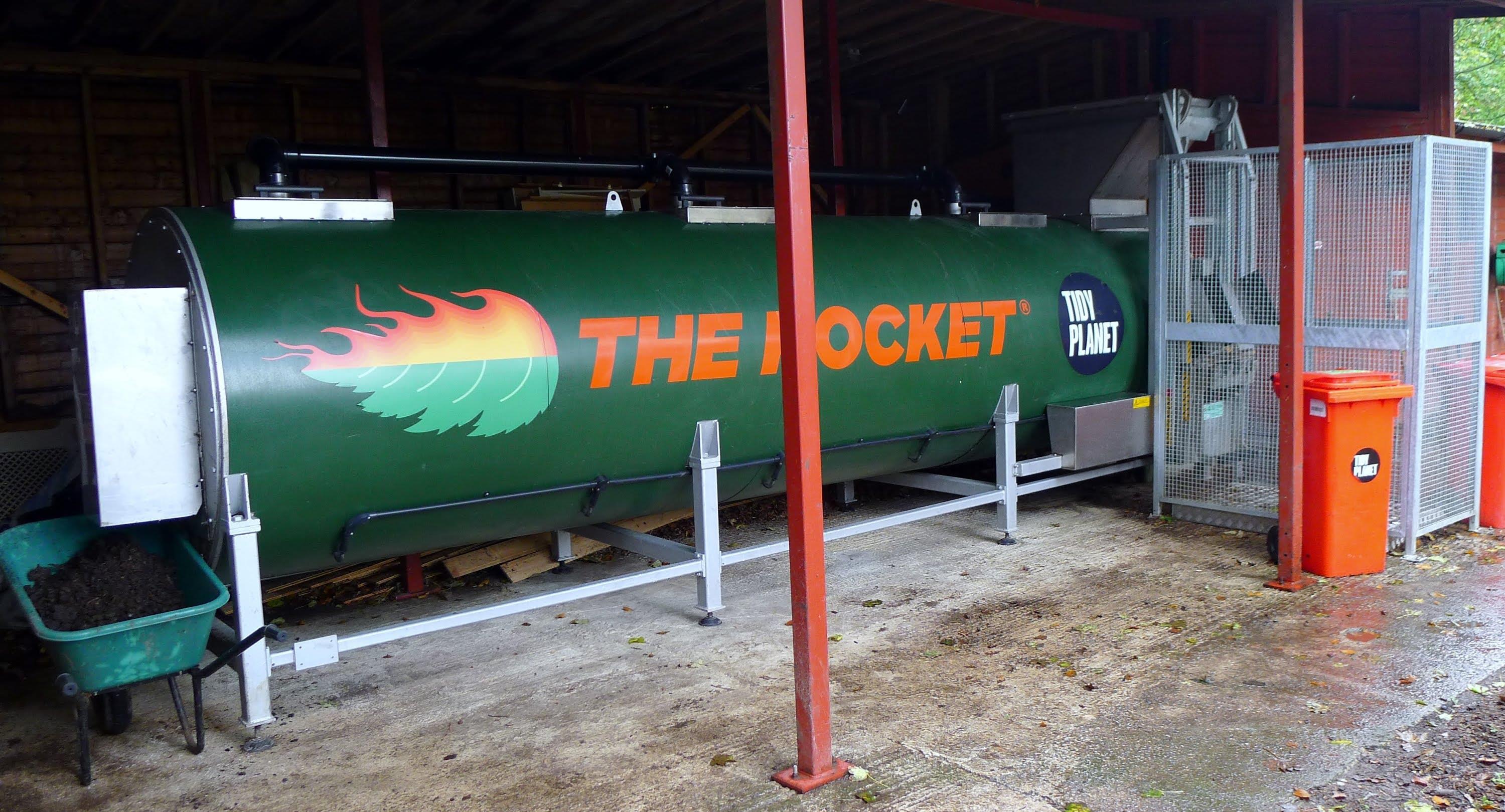 The Rocket commercial food waste composter